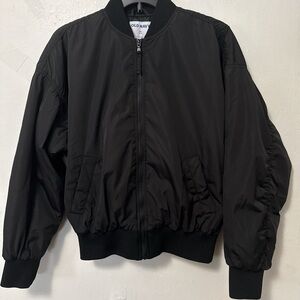 Old Navy Go H20 Puffer Black Bomber Jacket Outdoor Winter Waterproof Lightweight